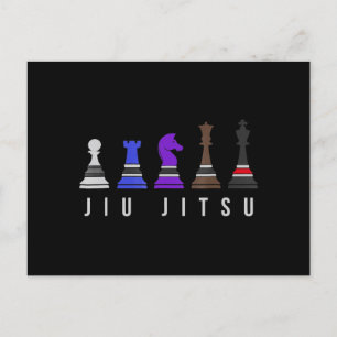 jiu jitsu    trainingschess , gift bjj met tekst . aankondigingskaart