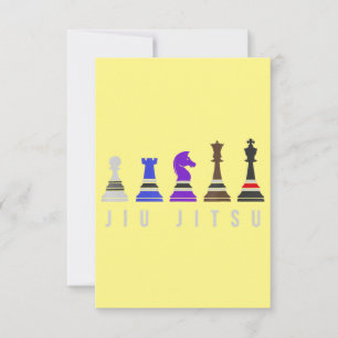 jiu jitsu    trainingschess , gift bjj met tekst . bedankkaart
