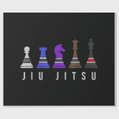 jiu jitsu    trainingschess , gift bjj met tekst . cadeaupapier (Vlak)