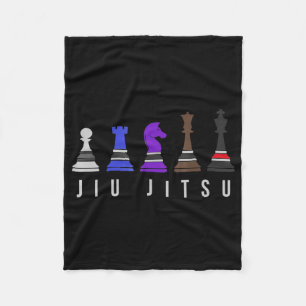 jiu jitsu    trainingschess , gift bjj met tekst . fleece deken