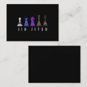 jiu jitsu    trainingschess , gift bjj met tekst . informatiekaartje (Voorkant / Achterkant)