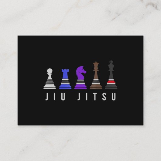 jiu jitsu    trainingschess , gift bjj met tekst . informatiekaartje (Voorkant)