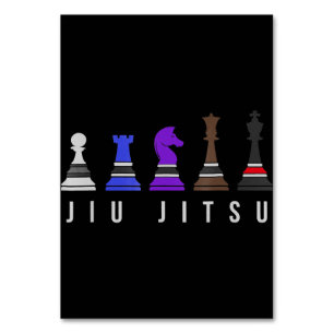 jiu jitsu    trainingschess , gift bjj met tekst . kaart