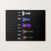 jiu jitsu trainingschess , gift bjj met tekst . legpuzzel (Horizontaal)