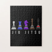 jiu jitsu trainingschess , gift bjj met tekst . legpuzzel (Verticaal)