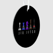 jiu jitsu    trainingschess , gift bjj met tekst . ornament (voorkant)
