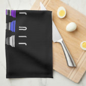 jiu jitsu trainingschess , gift bjj met tekst . theedoek (Quarter Fold)