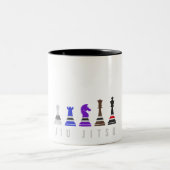 jiu jitsu    trainingschess , gift bjj met tekst . tweekleurige koffiemok (Center)
