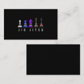 jiu jitsu trainingschess , gift bjj met tekst . visitekaartje (Voorkant / Achterkant)