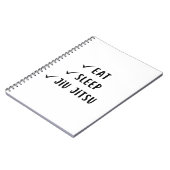 Jiu Jitsu trainingsjournaal - blanco pagina's Notitieboek (Linkerzijde)