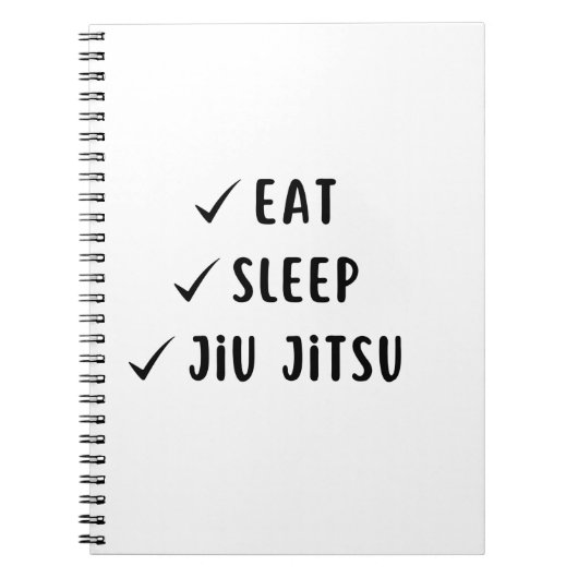 Jiu Jitsu trainingsjournaal - blanco pagina's Notitieboek (Voorkant)