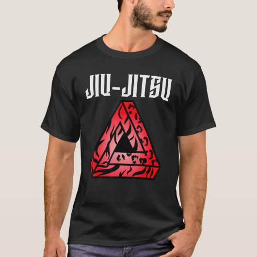Jiu Jitsu Tribal Gracie Triangle Bjj Grapple MM T-shirt (Voorkant)