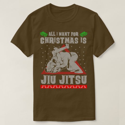 Jiu Jitsu Ugly Christmas Sweater T-shirt (Design voorkant)