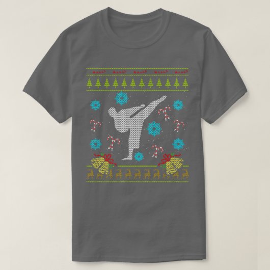 Jiu Jitsu Ugly KerstSweater T-shirt (Design voorkant)