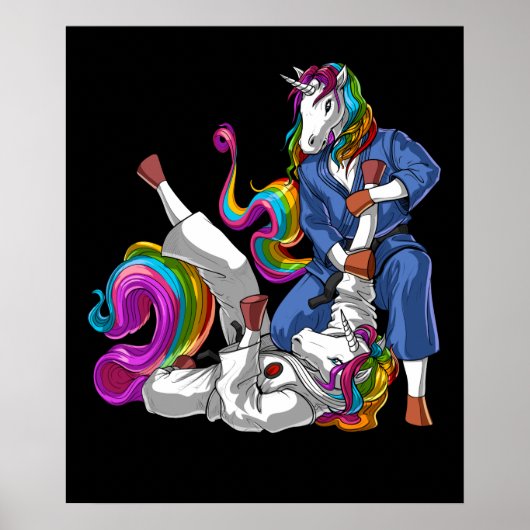 Jiu-Jitsu Unicorns Poster (Voorkant)