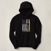 Jiu Jitsu USA Flag Grunge Hoodie (Design voorkant)