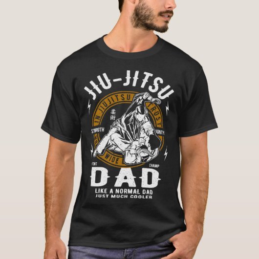 Jiu Jitsu Vader Vechter Voor MMA Vaders T-shirt (Voorkant)