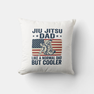 Jiu Jitsu Vader Vintage Vlag Shirt Ontwerp_1 Kussen