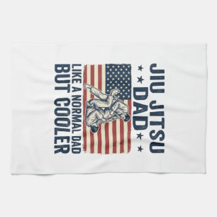 Jiu Jitsu Vader Vintage Vlag Shirt Ontwerp_1 Theedoek