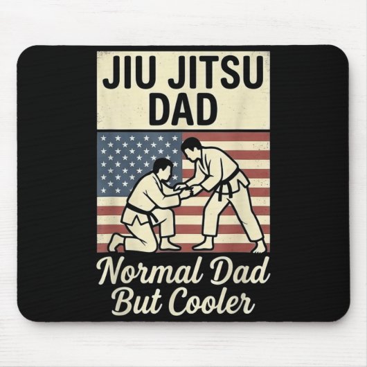 Jiu jitsu vader zoals een normale vader maar coole muismat (Voorkant)
