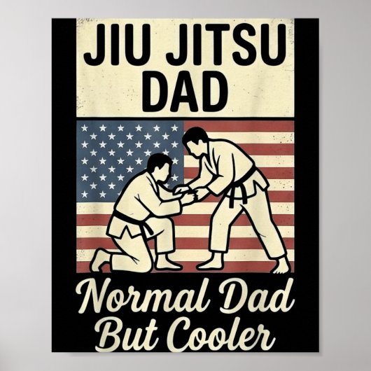 Jiu jitsu vader zoals een normale vader maar coole poster (Voorkant)