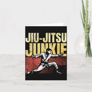 Jiu-Jitsu vechter Jujutsu Ju-Jitsu BJJ Braziliaans Kaart