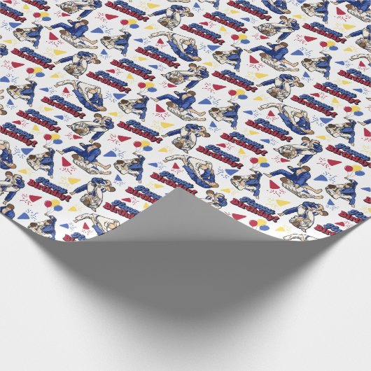 Jiu Jitsu Verjaardag Inpakpapier (Hoek)