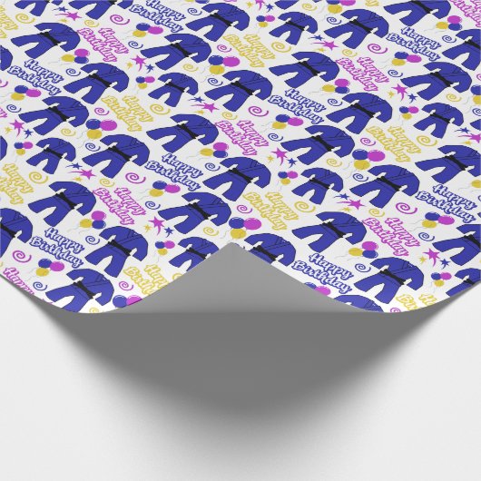 Jiu Jitsu Verjaardag Inpakpapier (Hoek)