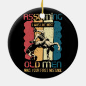 Jiu Jitsu veronderstelde dat ik net zo oud was als Keramisch Ornament (Achterkant)