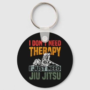Jiu Jitsu Vintage Retro Heb Geen Therapie Nodig He Sleutelhanger