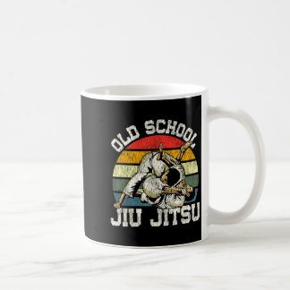 Jiu Jitsu Vintage Retro Oude School Jiu Jitsu Koffiemok