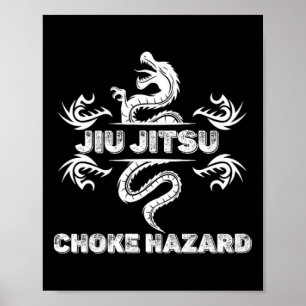 Jiu Jitsu Wurgingefahr Karate Boksen Muay Thai Kic Poster