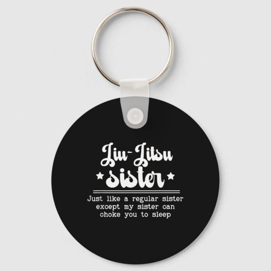 Jiu-Jitsu Zus Definition Jiu-Jitsu Vechtster Sleutelhanger (Voorkant)