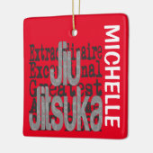 Jiu Jitsuka Extraordinaire CUSTOM Keramisch Ornament (Links)