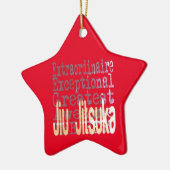 Jiu Jitsuka Extraordinaire Keramisch Ornament (Links)