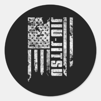 Jiu Jitsu's BJJ USA vlag BJJ Gi MMA Ronde Sticker