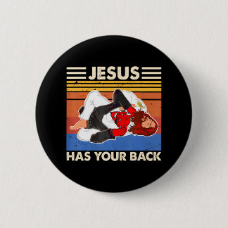 Jiu Jitsu's Jesus heeft je achterlijke MMA Brazili Ronde Button 5,7 Cm