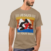 Jiu Jitsu's Jesus heeft je achterlijke MMA Brazili T-shirt (Voorkant)