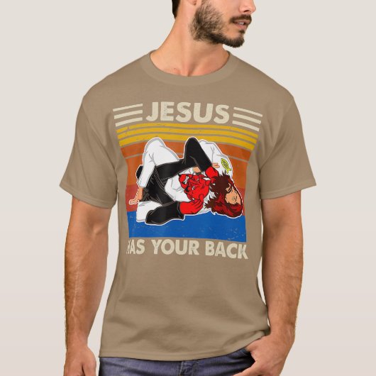 Jiu Jitsu's Jesus heeft je achterlijke MMA Brazili T-shirt (Voorkant)