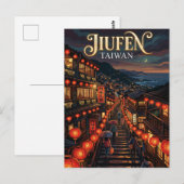 Jiufen Oude Straat Taiwan Briefkaart (Voorkant / Achterkant)