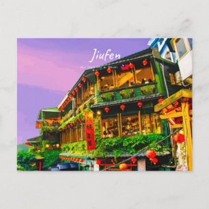 Jiufen, Taiwan - Oude Theesalon Briefkaart