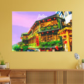 Jiufen, Taiwan - Oude Theesalon Canvas Afdruk (Insitu (Woonkamer))