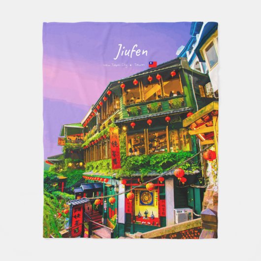 Jiufen, Taiwan - Oude Theesalon Fleece Deken (Voorkant)