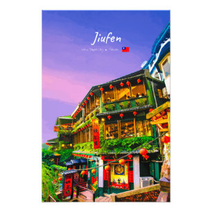 Jiufen, Taiwan - Oude Theesalon Foto Afdruk