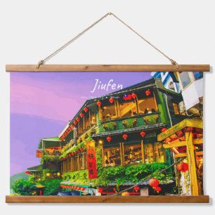 Jiufen, Taiwan - Oude Theesalon Hangend Wandkleed