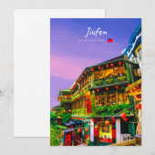 Jiufen, Taiwan - Oude Theesalon Kaart (Voorkant / Achterkant)