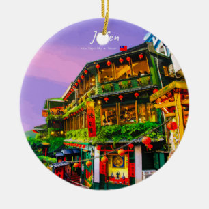 Jiufen, Taiwan - Oude Theesalon Keramisch Ornament