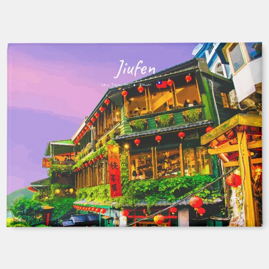 Jiufen, Taiwan - Oude Theesalon Magneet (Voorkant)