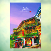 Jiufen, Taiwan - Oude Theesalon Raamsticker (Vel 3)