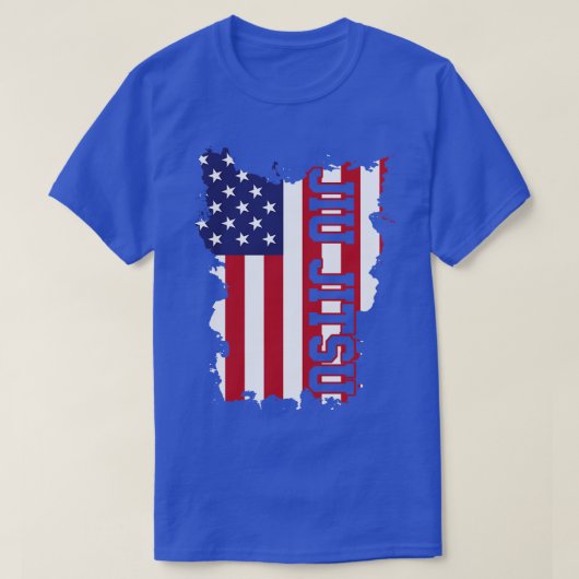 JiuJitsu Amerikaanse vlag MMA T-shirt (Design voorkant)
